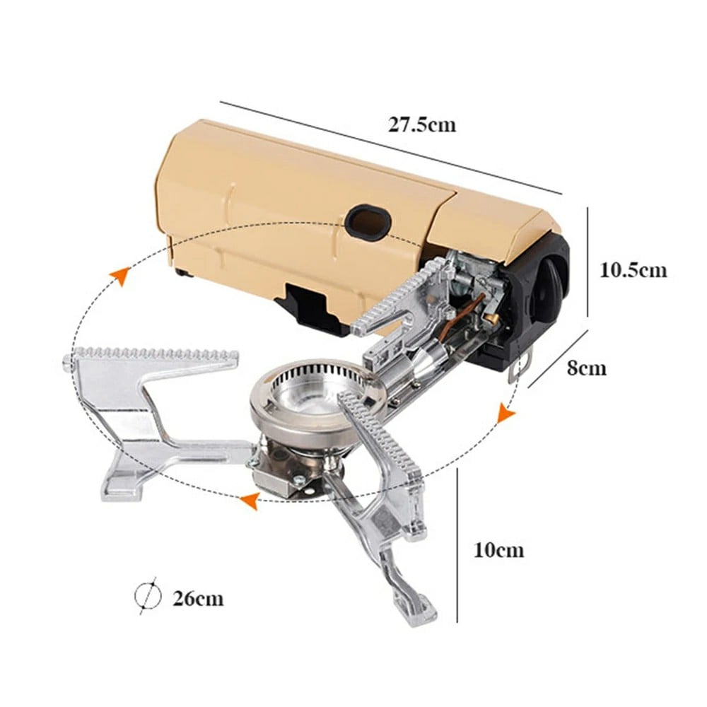 Compact Folding Spyder Camping Gas Stove - onlinemegasale.com
