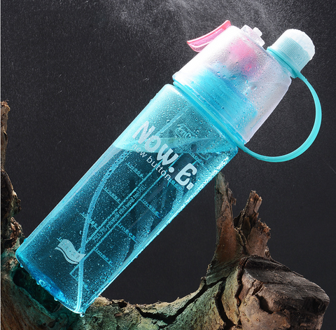 Blue spray water bottle gun spray