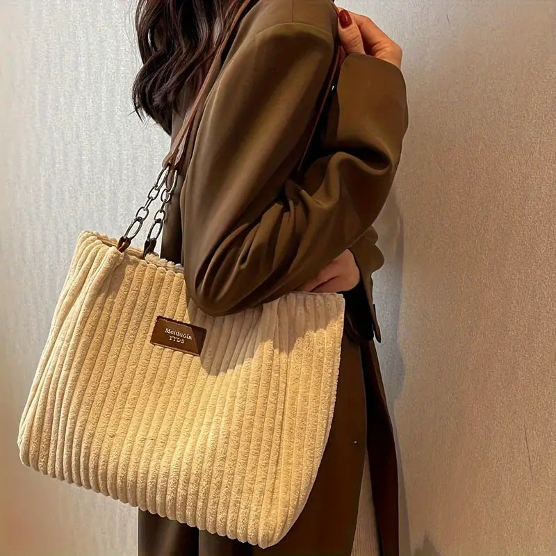 Cristina™ | Corduroy Handbag for Women - onlinemegasale.com Cristina™ | Corduroy Handbag for Women - onlinemegasale.com