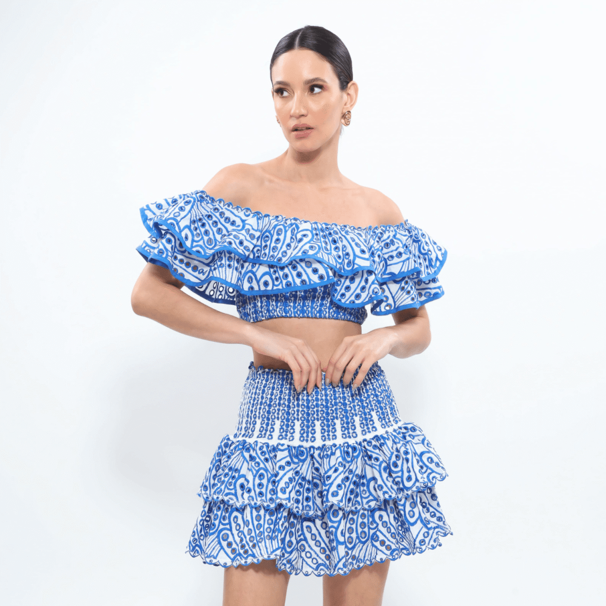 (🔥HOT SALE NOW 47% OFF)One-shoulder short seaside holiday two-piece suit - onlinemegasale.com