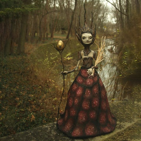 Nightmare Witch Resin Crafts Halloween Garden Decoration - onlinemegasale.com