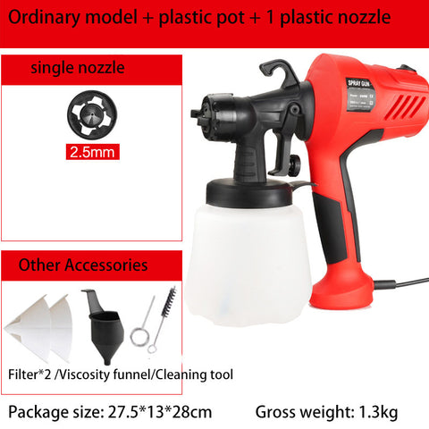 Electric Spray Gun Detachable High-voltage Electric Paint Spray Gun Latex Paint Spray Paint - onlinemegasale.com