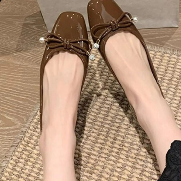 Square Toe Flats Slip-Ons