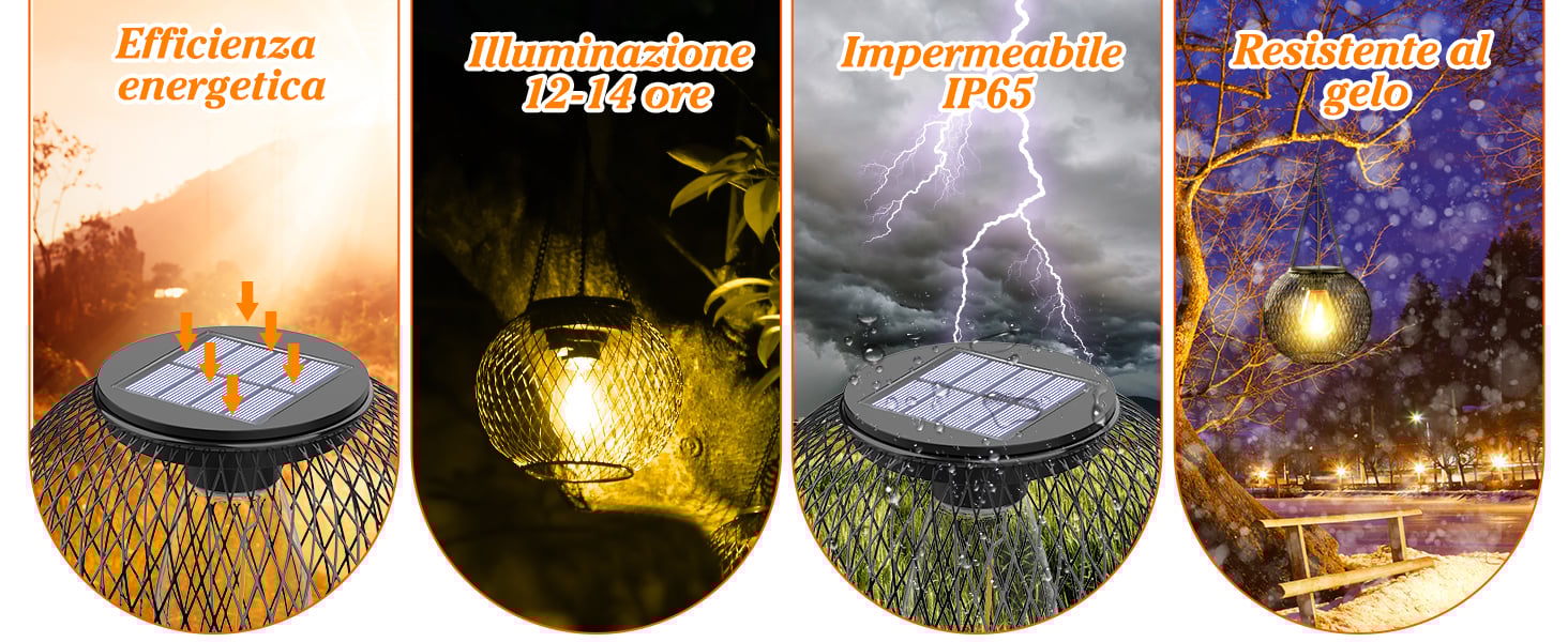 lampada solare da giardino