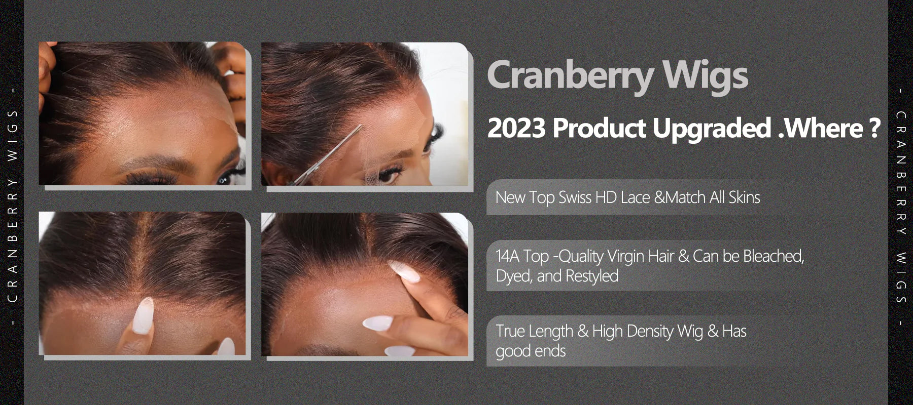 12A Cranberry Affordable Everyday Body Wave 13X4 Real HD Swiss Lace Frontal Wig - onlinemegasale.com