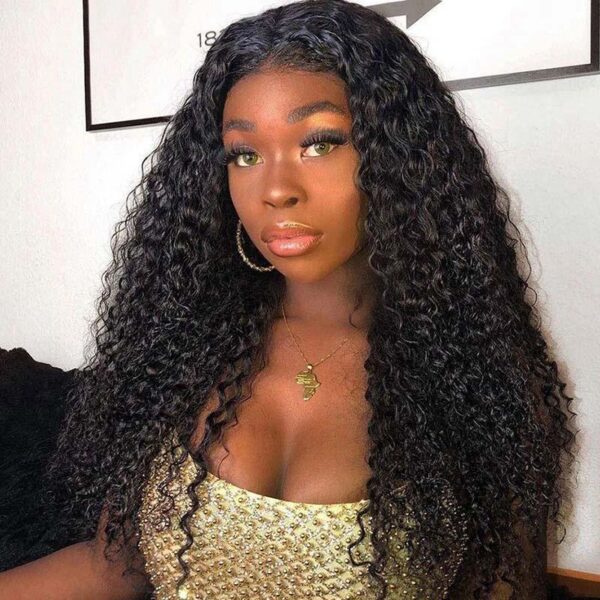 10A Cranberry 13x4/4X4 Lace Front Wigs Malaysian Jerry Curly Human Hair Wigs 180% Density Pre-plucked