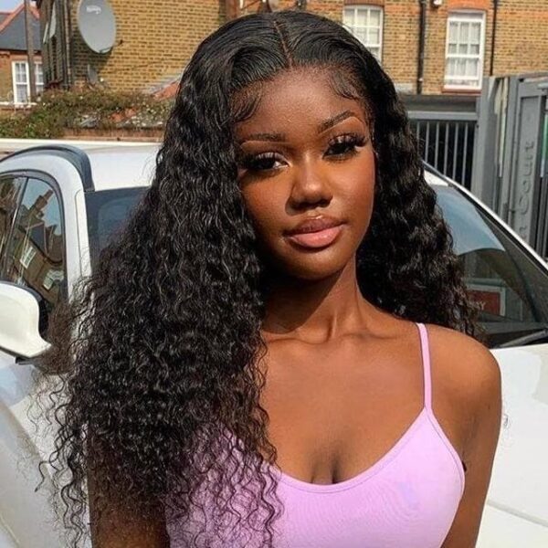 10A Cranberry 13x4/4X4 Lace Front Wigs Peruvian Jerry Curly Human Hair Wigs 180% Density Pre-plucked