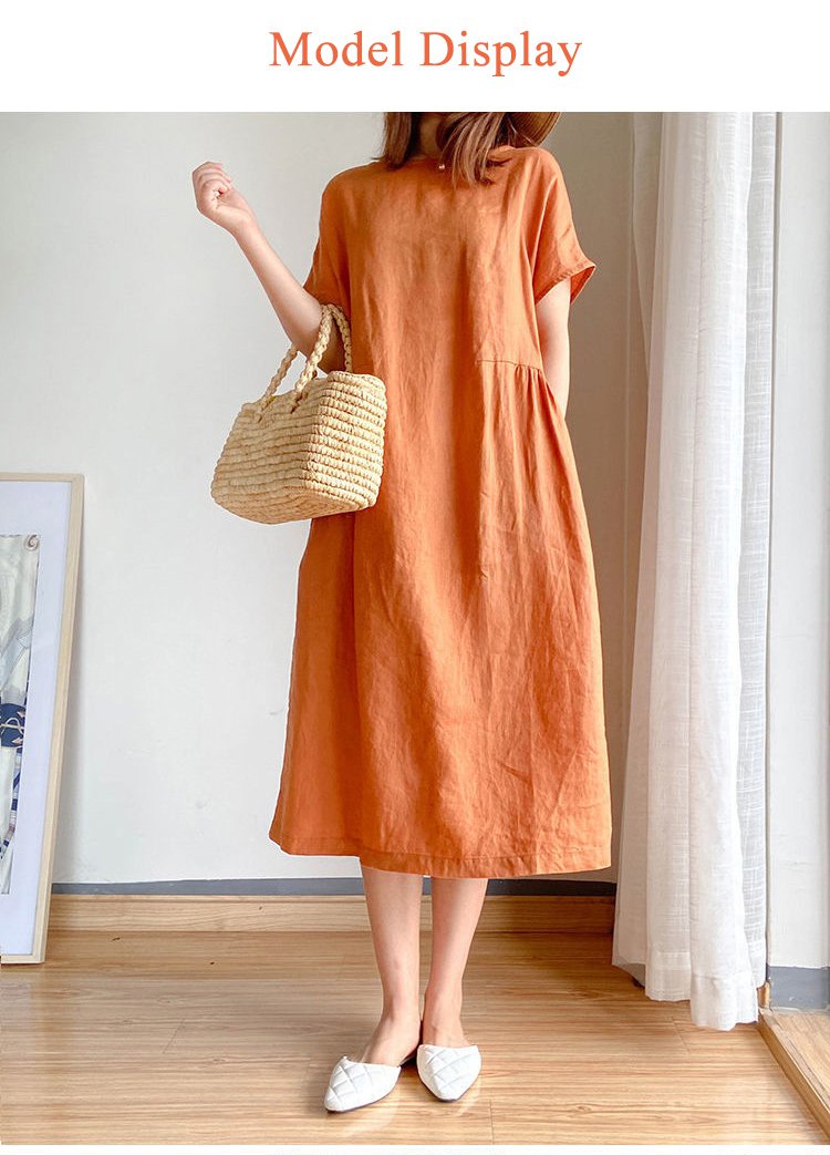 1624352811488230.jpg 🔥HOT SALE🔥 Japanese Style Linen Cotton Dress(50%OFF) - onlinemegasale.com