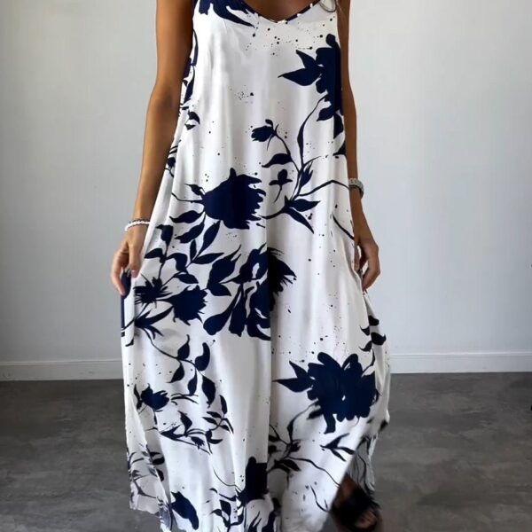 Women's Flared Dress with Print