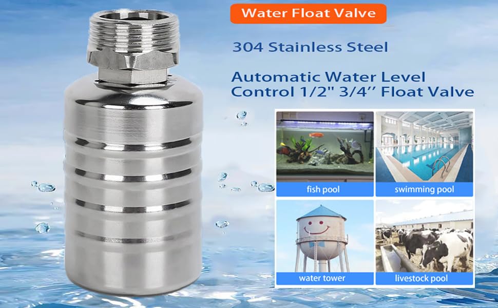 304 Stainless Steel Completely Automatic Water Level Control Floating Valve - onlinemegasale.com