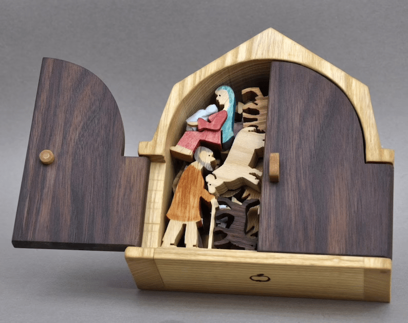 The Christmas Story Unique Nativity Set Wooden Nativity Scene - onlinemegasale.com