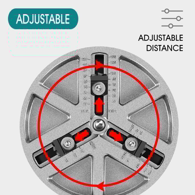 💥 Adjustable Hole Saw Diameter 45mm-130mm Woodworking Cutting Tools Hole Opener - onlinemegasale.com