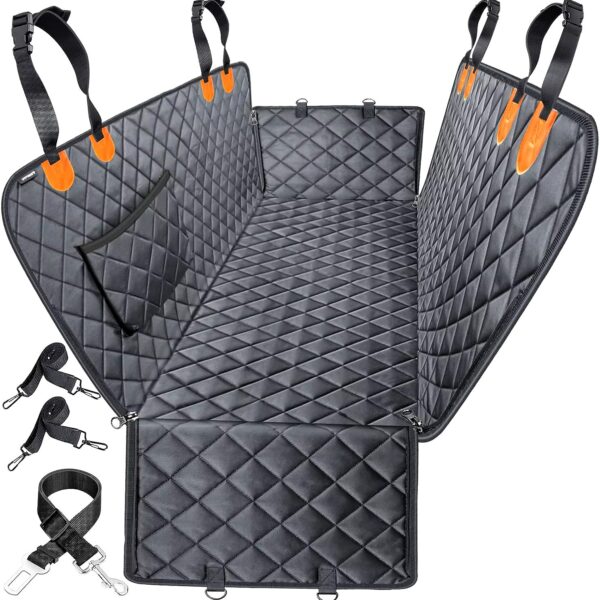 Ultimate Waterproof Dog Car Seat Cover - Heavy Duty Protection for Your Pets