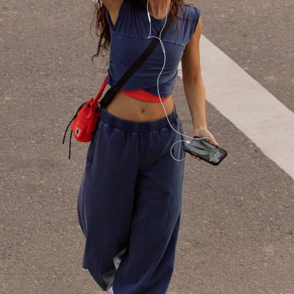 Jena - Loose-fitting trouser and cross-top set