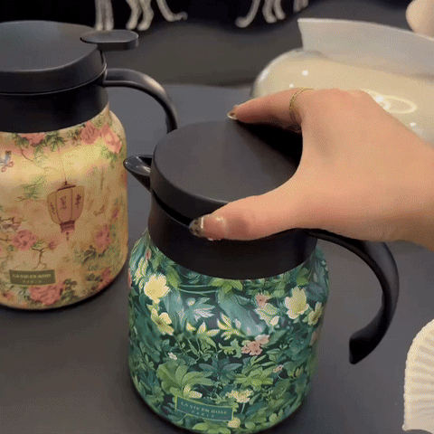 🍃2025 HOT SALE 🔥1000ml Vacuum Insulated Teapot with Strainer - onlinemegasale.com