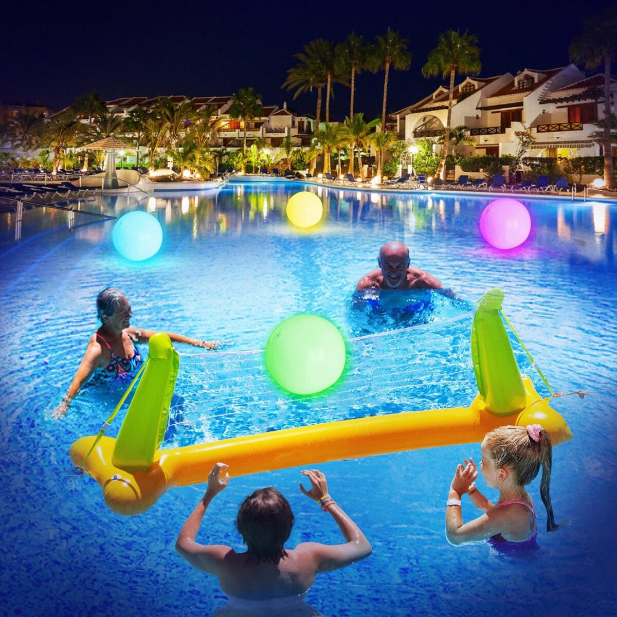 Pool Decoration🎉LED Light 16 Colors Luminous Beach Ball - onlinemegasale.com