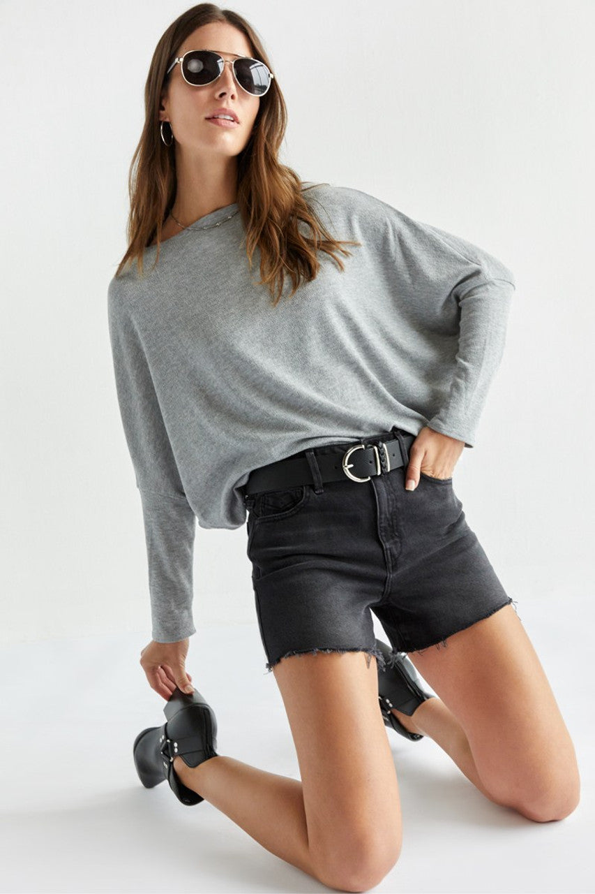 Naima - Batwing Sleeve T-Shirt - onlinemegasale.com