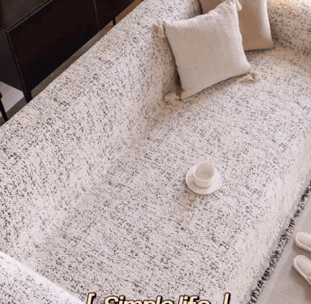 Nordic Speckle Reversible Sofa Cover - onlinemegasale.com