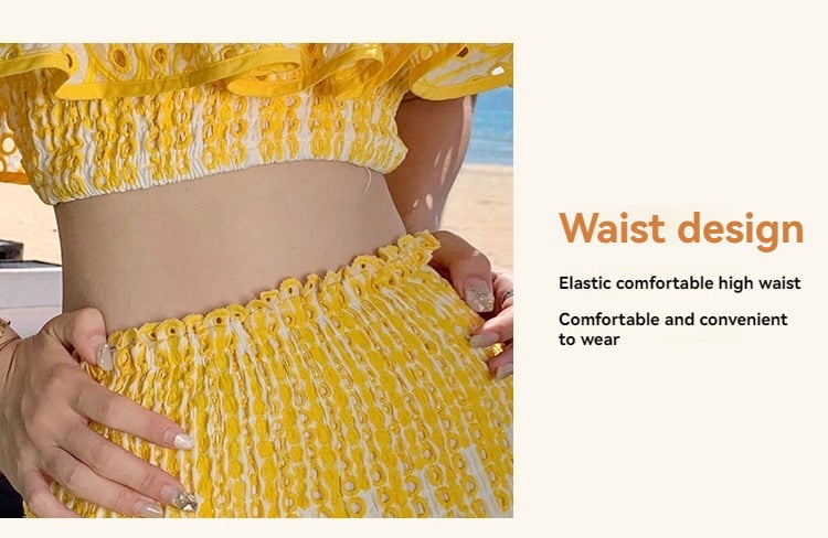 (🔥HOT SALE NOW 47% OFF)One-shoulder short seaside holiday two-piece suit - onlinemegasale.com