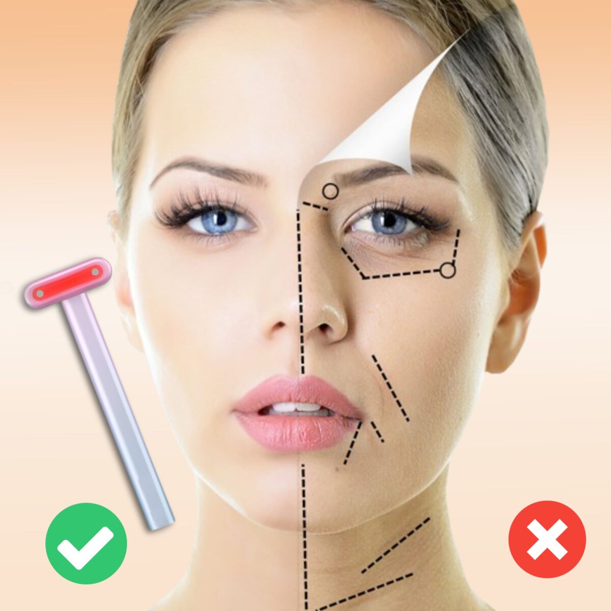 BELL-A™ - Red Light Skincare Wand - onlinemegasale.com