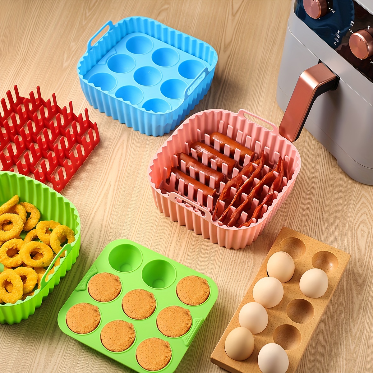 Silicone Air Fryer Accessories Kit - onlinemegasale.com Silicone Air Fryer Accessories Kit - onlinemegasale.com