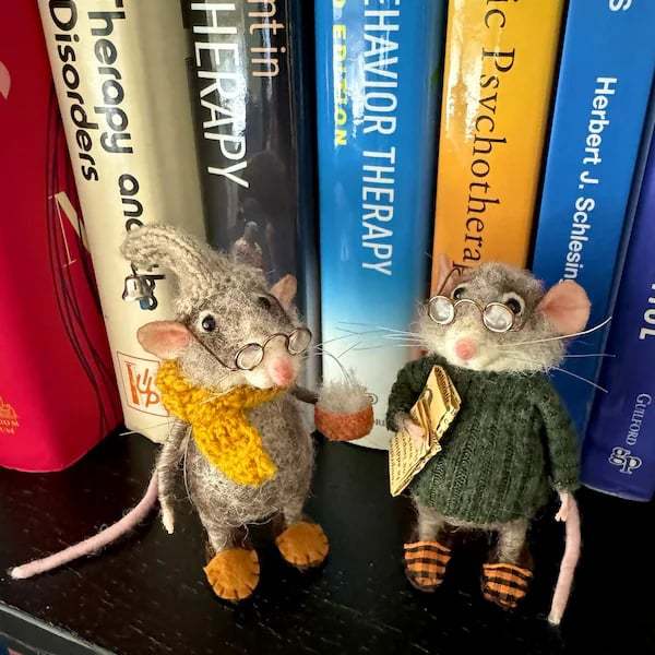🎅🎄Cute Needle Felt Mouse For Decoration - onlinemegasale.com