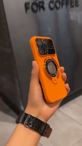 MagSafe Bracket Large Window With Lens Film Pro Matte All-inclusive iPhone Case - onlinemegasale.com