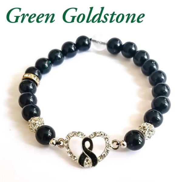 Enchanting Green Goldstone Bracelet