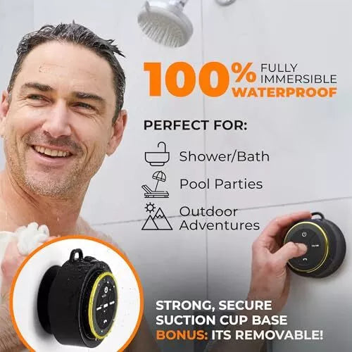 Portable Bluetooth Shower Speaker - onlinemegasale.com Portable Bluetooth Shower Speaker - onlinemegasale.com