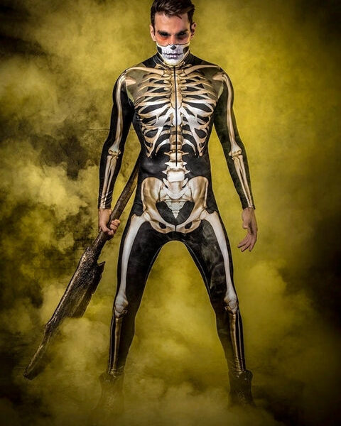 Graveyard Skeleton Costume - Man