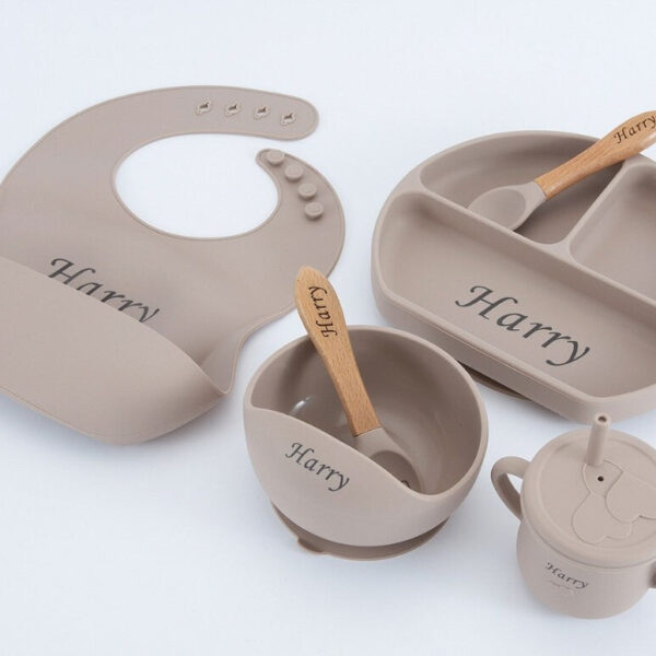 Personalized name engraved feeding