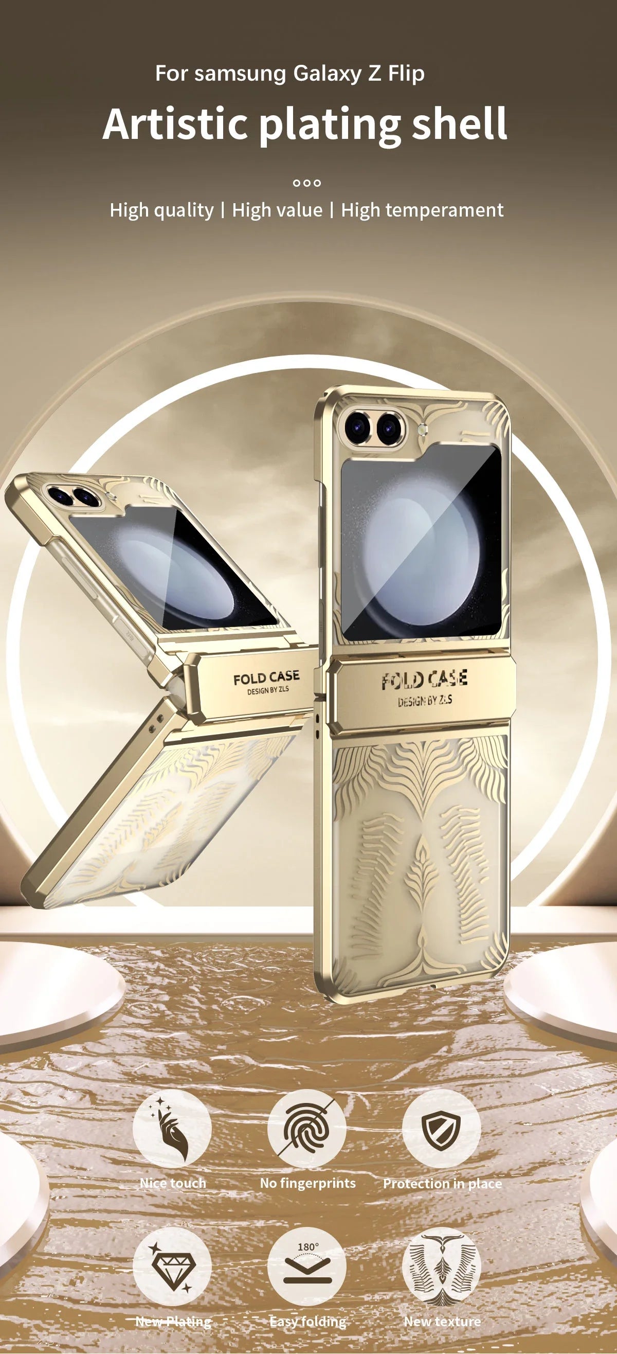 Shockproof Transparent Case with Hinge Protection For Galaxy Z Flip - onlinemegasale.com