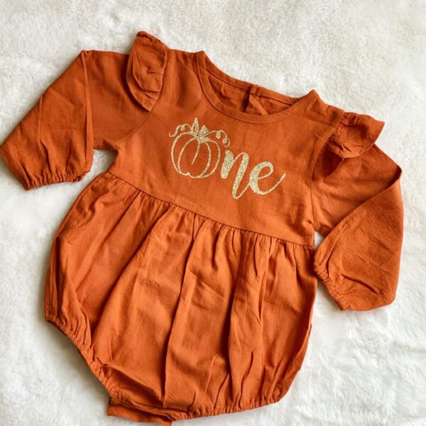 Pumpkin 1st Birthday outfit
