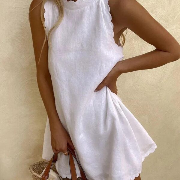 Chic Women's Sleeveless Summer Dress – Effortless Lightweight Casual Look