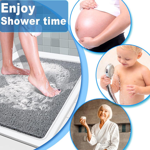 Safe Shower Mat | Non-Slip & Soft On Feet - onlinemegasale.com