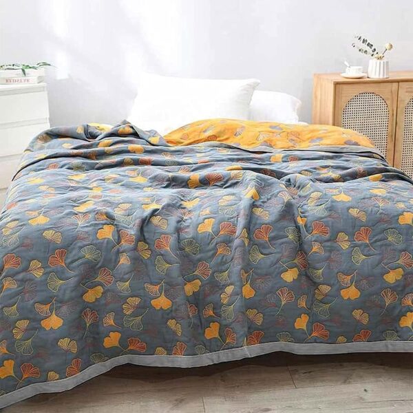 Ginkgo Leaf Throw Blanket