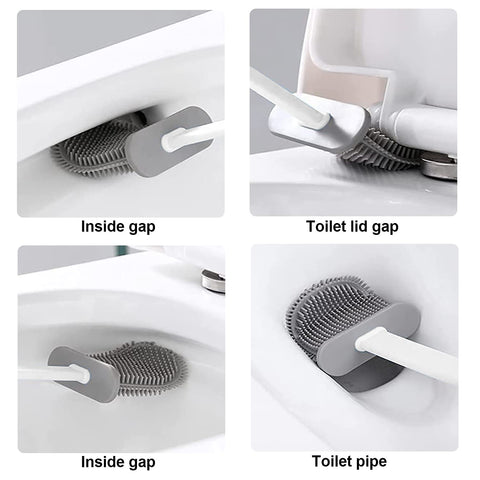Clean Silicone Toilet Brush - onlinemegasale.com