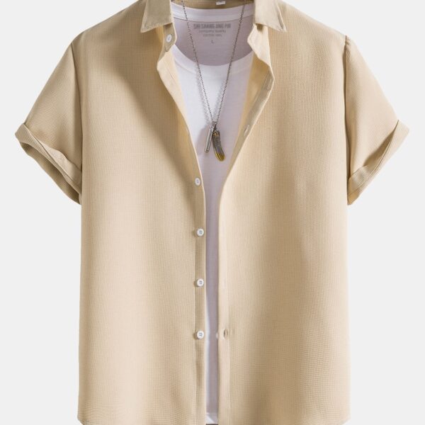 Waffle Button Up Shirt