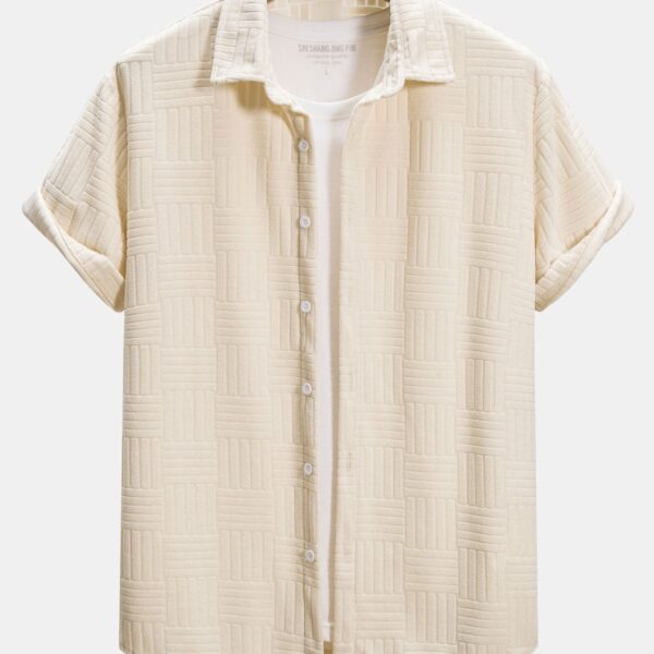 Towelling Jacquard Shirt