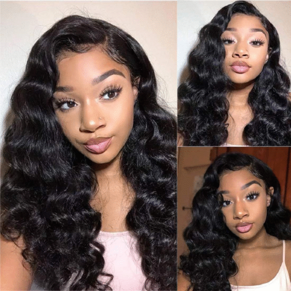 10A Cranberry 13x4/4X4 Lace Front Wigs Brazilian Loose Deep Wave Human Hair Wigs 180% Density Pre-plucked