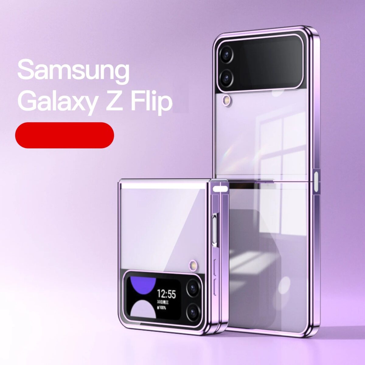 Premium Crystal Clear Case For Galaxy Z Flip3 / Galaxy Z Flip4 - onlinemegasale.com