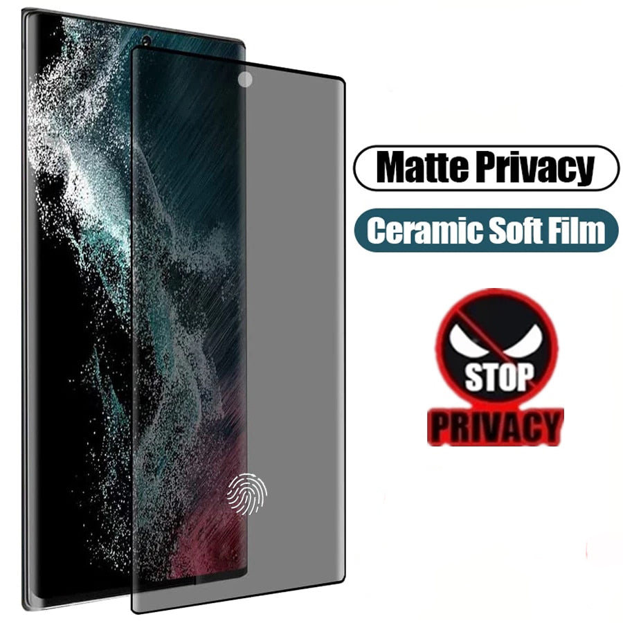 main_image01-3Pcs-Matte-Ceramic-Privacy-Screen-Protectors-for-Samsung-Galaxy-S21-S20-S22-Ultra-FE-Note Privacy Screen Protector for Samsung Galaxy S23 Series - onlinemegasale.com