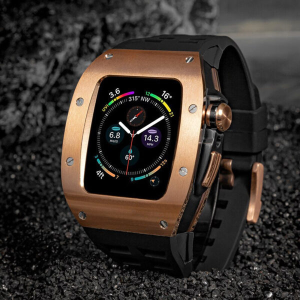 Luxury Metal Case Strap for Apple Watch Series