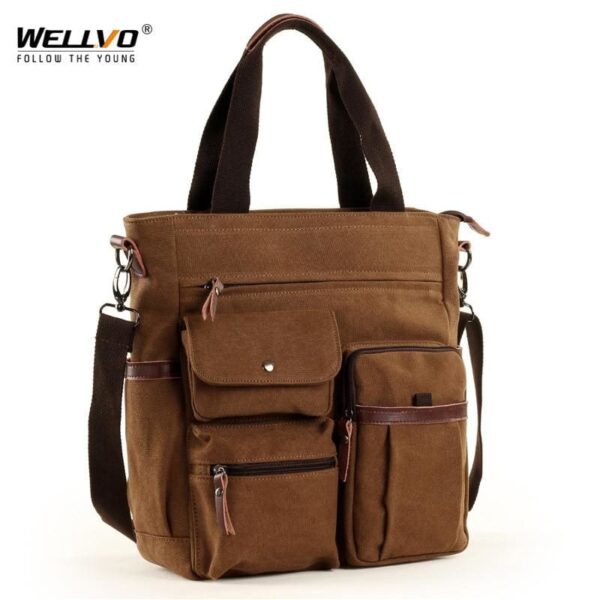 Men large canvas tote waterproof bags