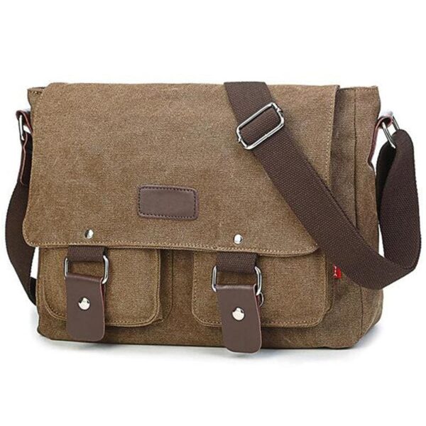 Men's vintage canvas crossbody bag