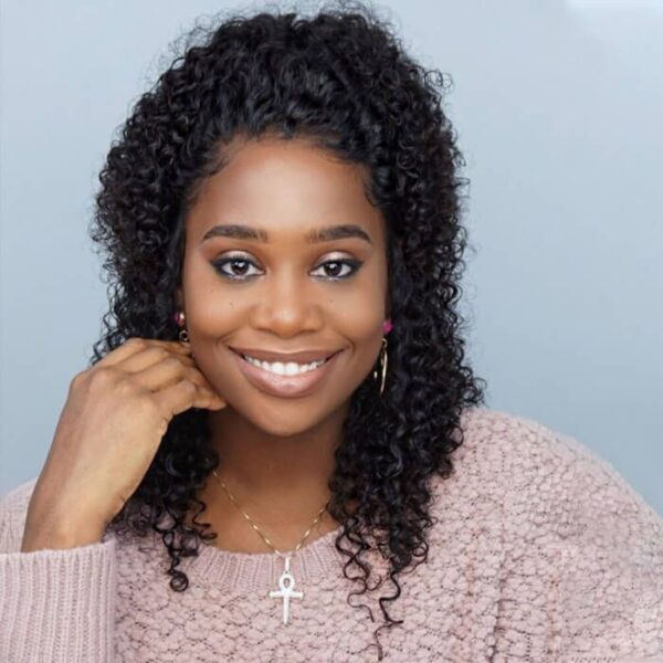 10A Cranberry Natural Black Color Pre-plucked Curly Lace Front Wig