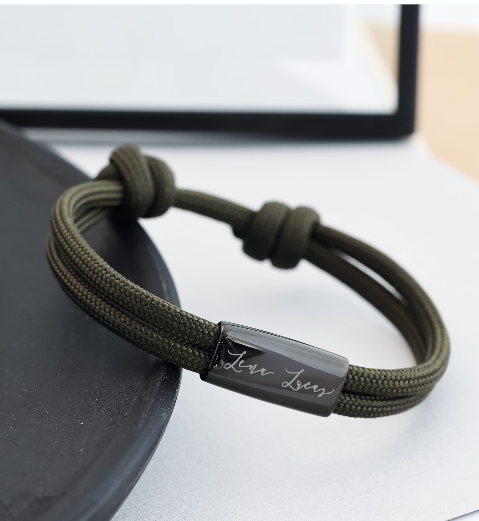olivegreen Personalised Sailing Rope Bracelet - onlinemegasale.com