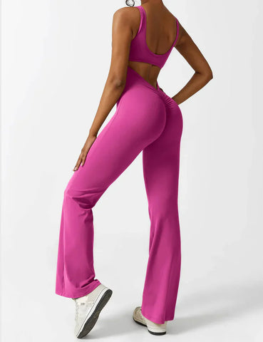 Avessa™ - Flared Sports Jumpsuit - onlinemegasale.com