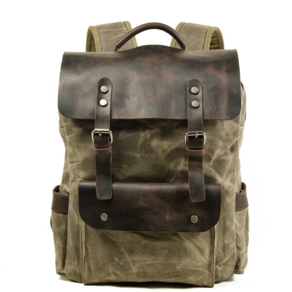 Laptop Backpack Waterproof Cotton Waxed Canvas Bag