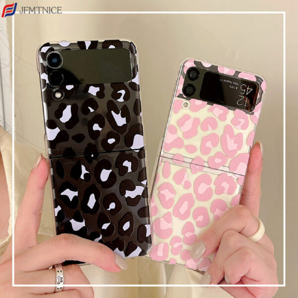 Pink Leopard Luxury Phone Case for Samsung Galaxy Z